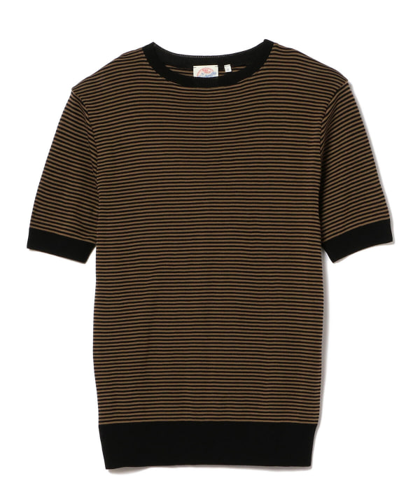 BEAMS F（ビームスF）【別注】AIME TRICOT by MAUCHAUFFEE / ミニボーダー クルーネック ニット（Tシャツ・カットソー  Tシャツ）通販｜BEAMS