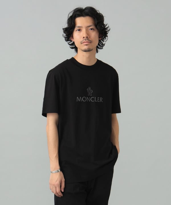 BEAMS F(ビームスF)MONCLER / マットブラック ロゴ クルー BEAMS F(ビームスF)MONCLER / マットブラック ロゴ クルー