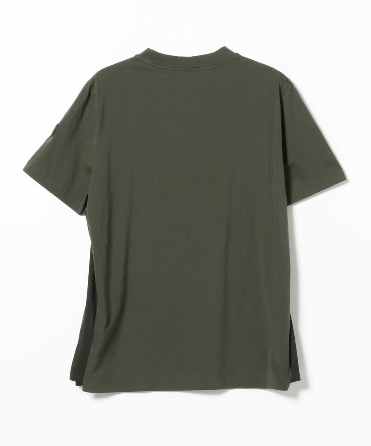 BEAMS F（ビームスF）MONCLER / マットブラック ロゴ クルーネック Tシャツ（Tシャツ・カットソー Tシャツ）通販｜BEAMS