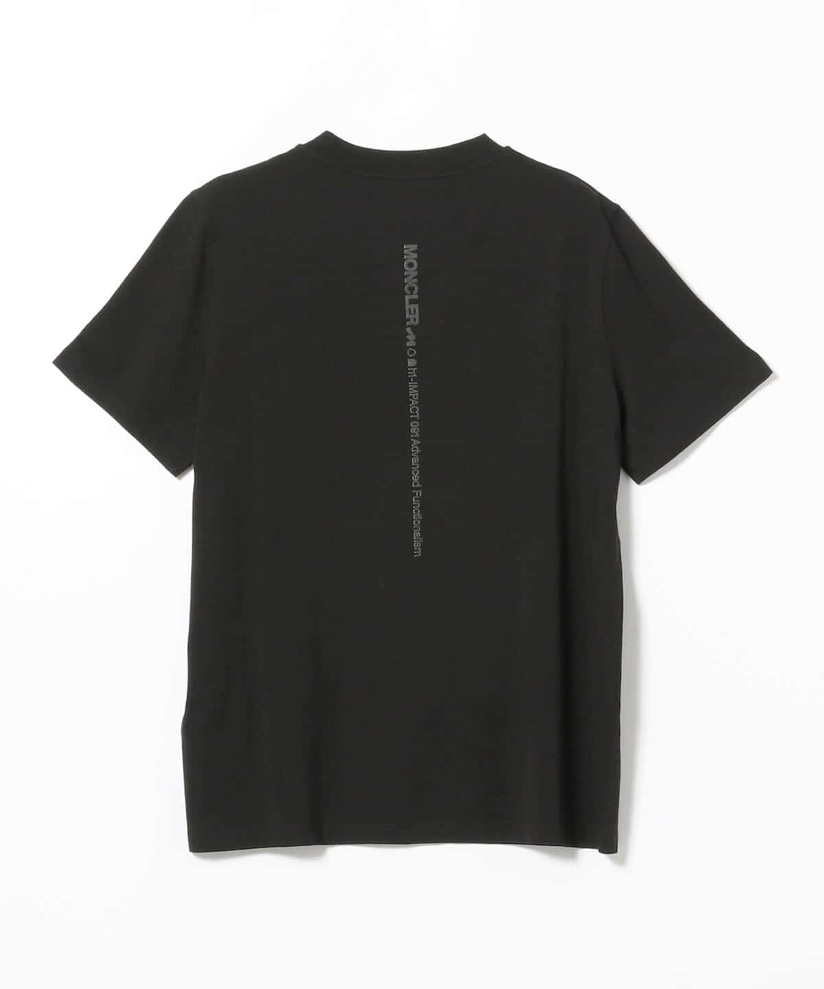 BEAMS F（ビームスF）MONCLER / バックロゴ クルーネック Tシャツ（T