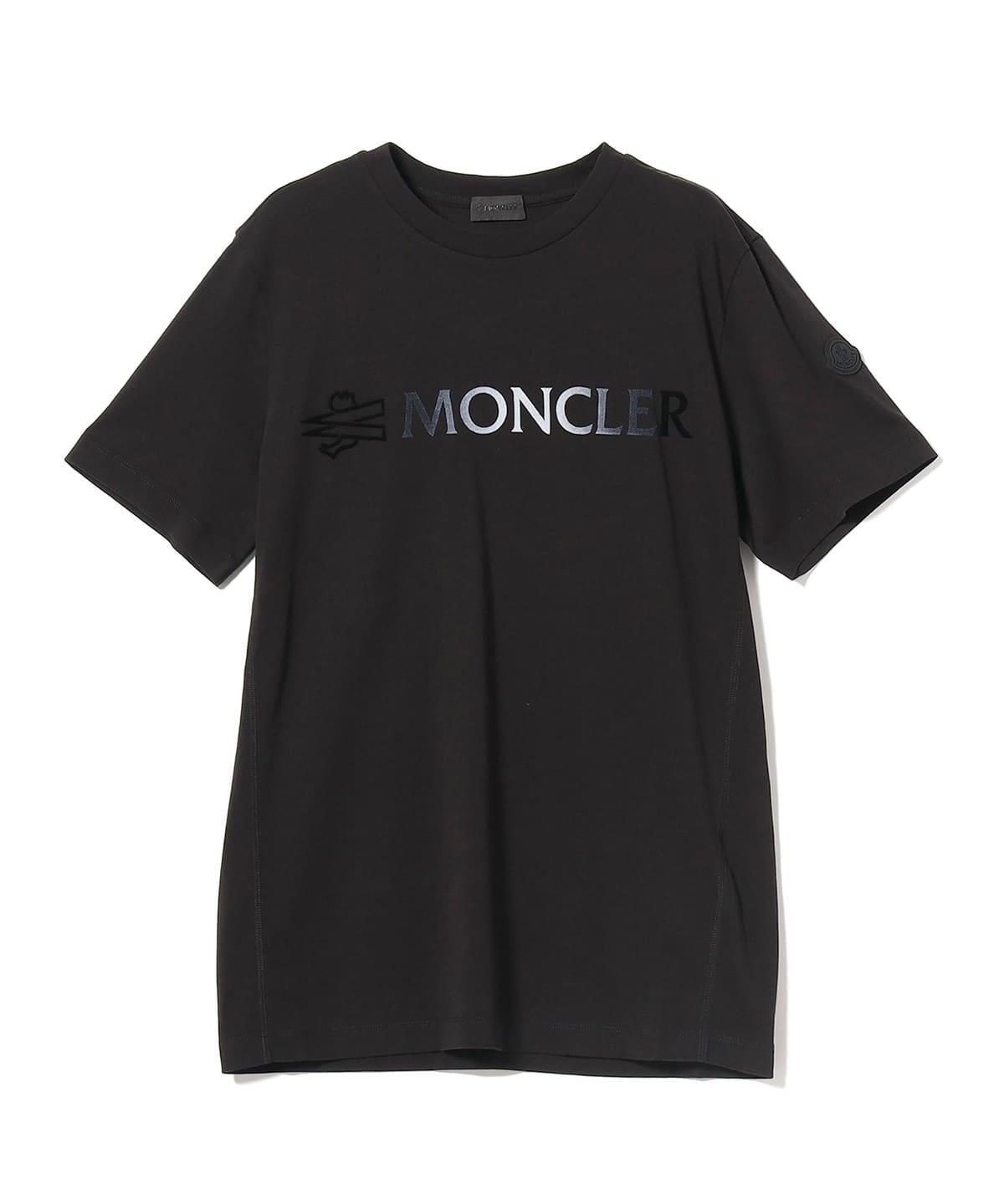 モンクレール 現行品 グラデーションロゴ Tシャツ size S ブラック約43cm