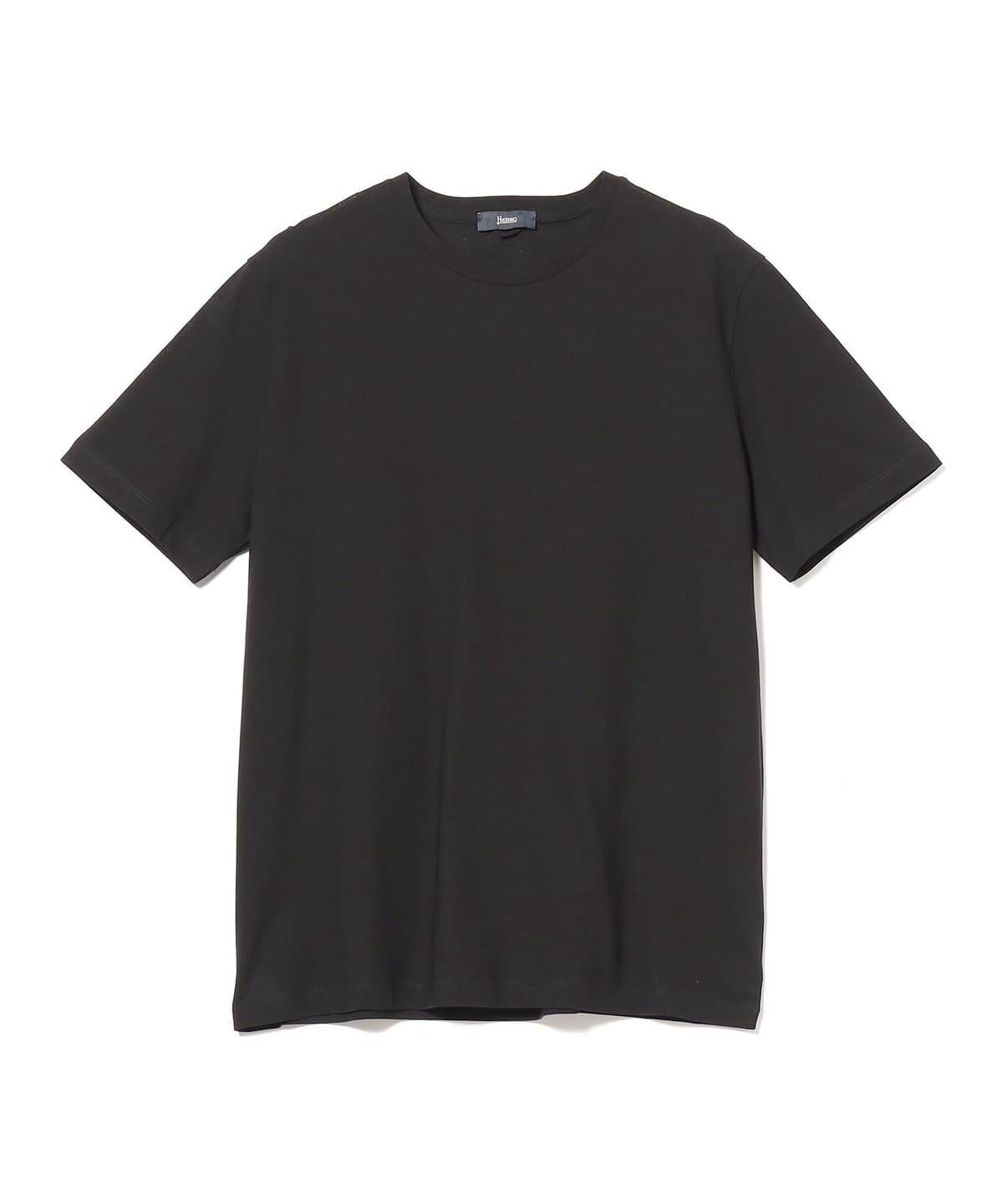 HERNO ヘルノ / コットン クルー Tシャツ Tシャツ・カットソー MEN BLACK/9300 46 HERNO ヘルノ / コットン クルー Tシャツ Tシャツ・カットソー MEN BLACK/9300 46