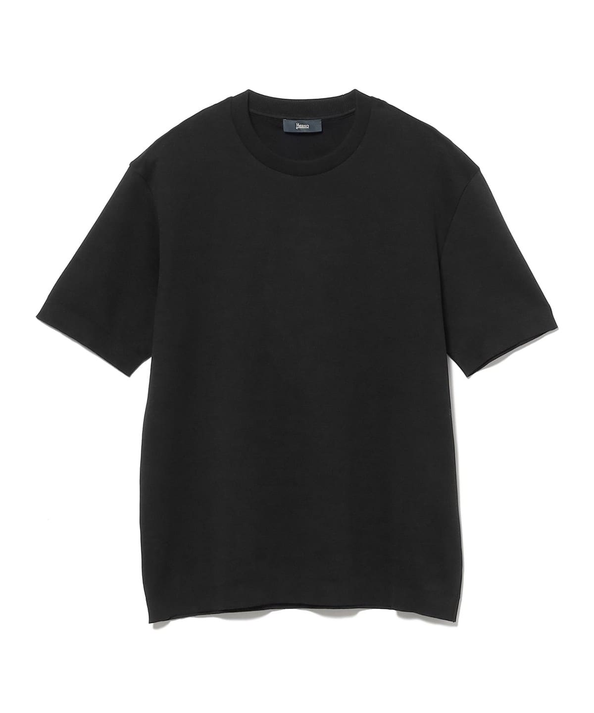 HERNO ヘルノ / コットン クルーネック Tシャツ Tシャツ・カットソー MEN BLACK/9300 50 HERNO ヘルノ / コットン クルーネック Tシャツ Tシャツ・カットソー MEN BLACK/9300 50