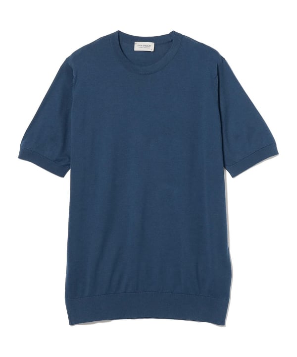 BEAMS F（ビームスF）JOHN SMEDLEY / KEMPTON コットン クルーネック 