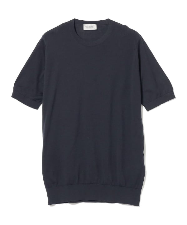 BEAMS F（ビームスF）JOHN SMEDLEY / KEMPTON コットン クルーネック 