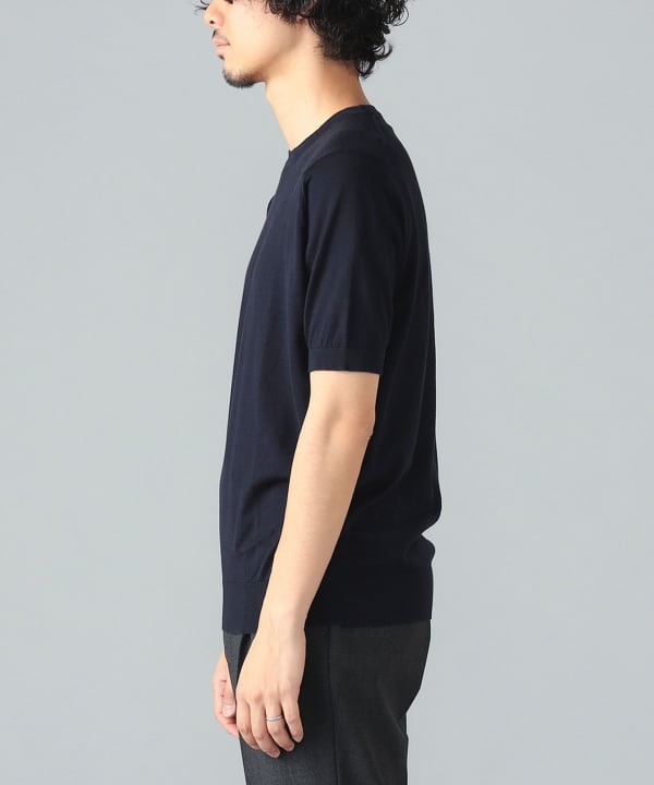BEAMS F(ビームスF)JOHN SMEDLEY / KEMPTON コットン クルー BEAMS F(ビームスF)JOHN SMEDLEY / KEMPTON コットン クルー