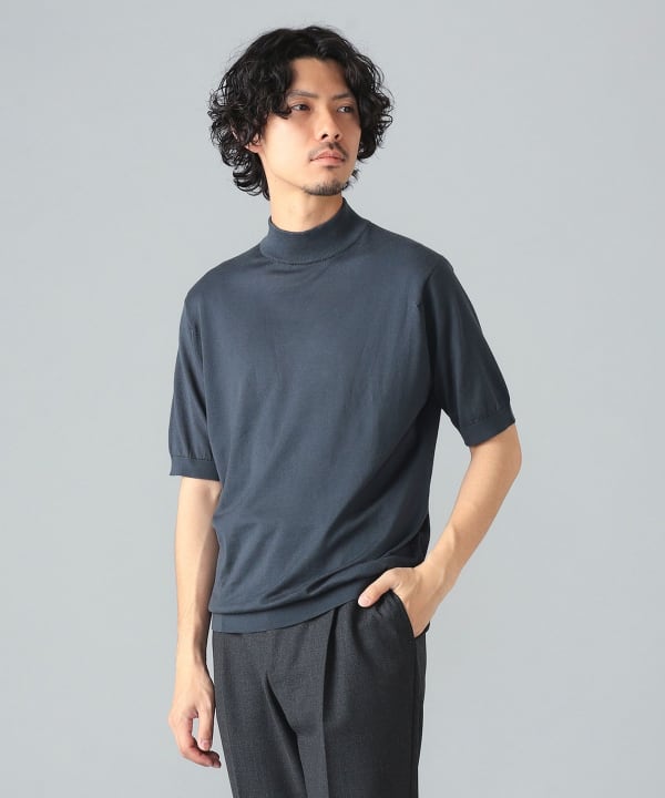 BEAMS F（ビームスF）JOHN SMEDLEY / SCANLAN 30ゲージ クルー