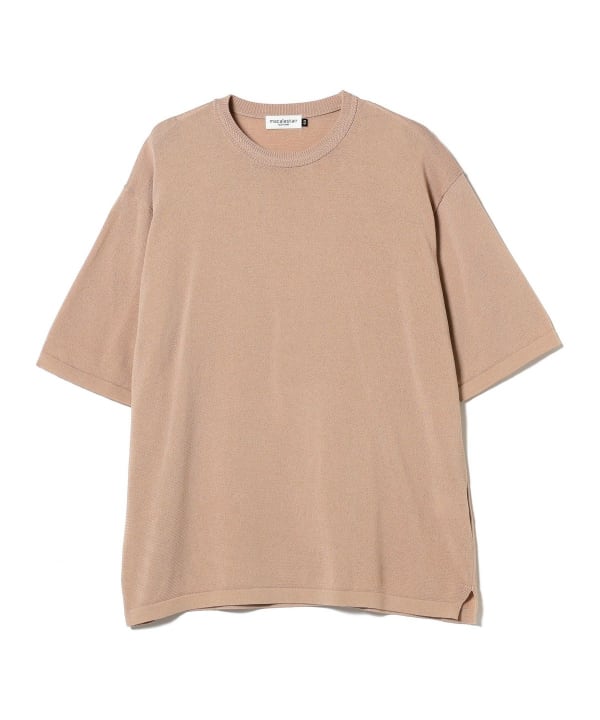 BEAMS F（ビームスF）【別注】Macalastair / ヘリンボーン リブ クルーネック ニット（Tシャツ・カットソー Tシャツ）通販｜ BEAMS