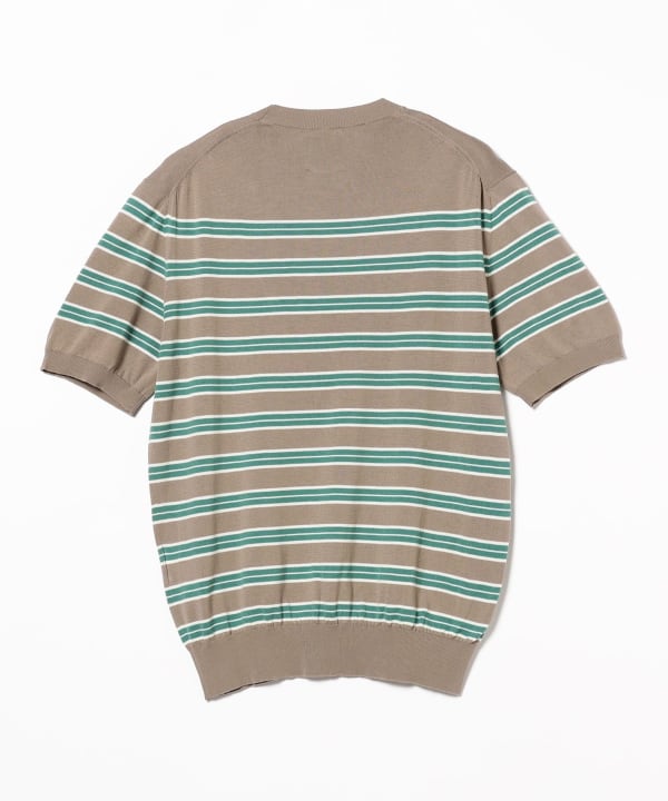 BEAMS F 【別注】JOHN SMEDLEY / コットン ボーダー BEAMS F（ビームスF）【8/7再値下げ】【別注】JOHN SMEDLEY