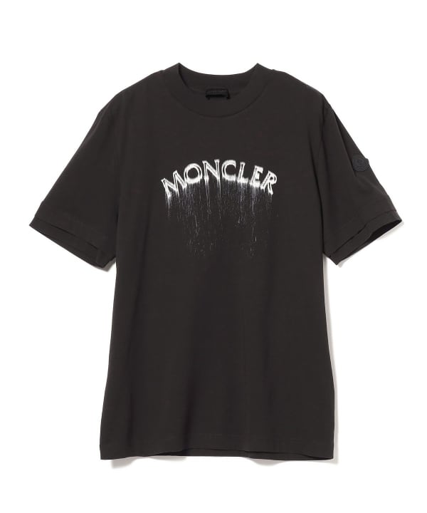 BEAMS F（ビームスF）MONCLER / サンド ロゴ クルーネック Tシャツ（T 