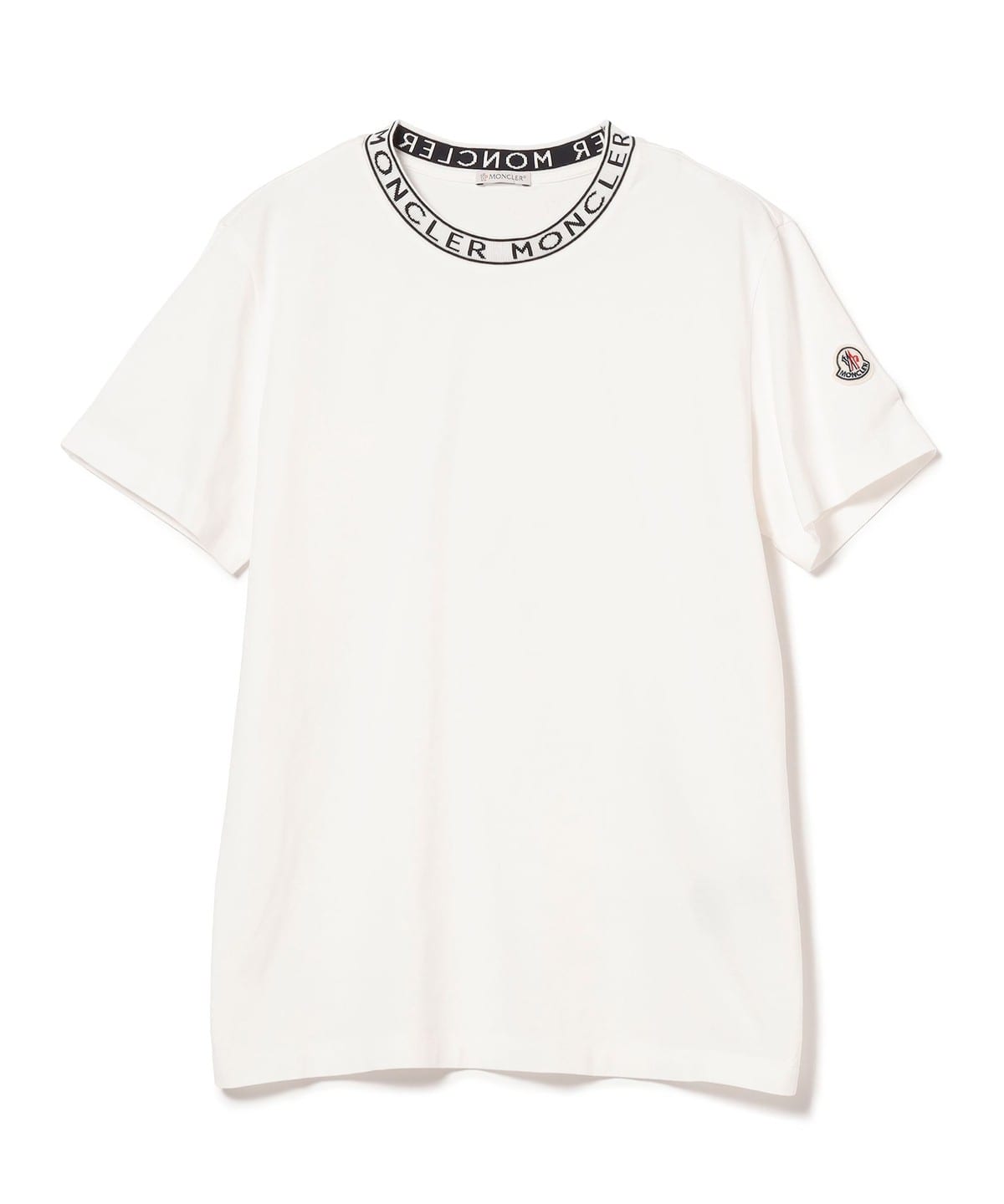 BEAMS F（ビームスF）MONCLER / ジャカード ロゴ クルーネック T