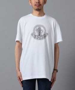 BEAMS F（ビームスF）MONCLER / サンド ロゴ クルーネック Tシャツ（Tシャツ・カットソー Tシャツ）通販｜BEAMS