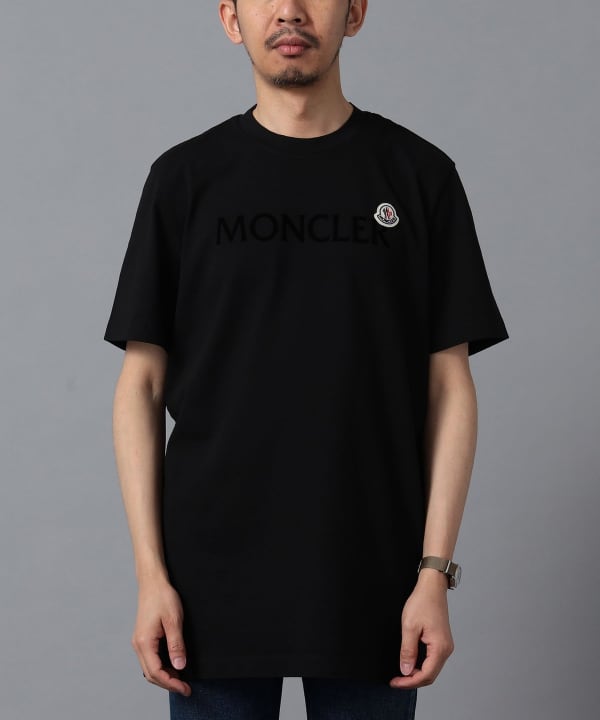 BEAMS F (BEAMS F) MONCLER / Logo Crew Neck T-shirt (T-shirt, cut-and-sew,  cut-and-sew) | BEAMS