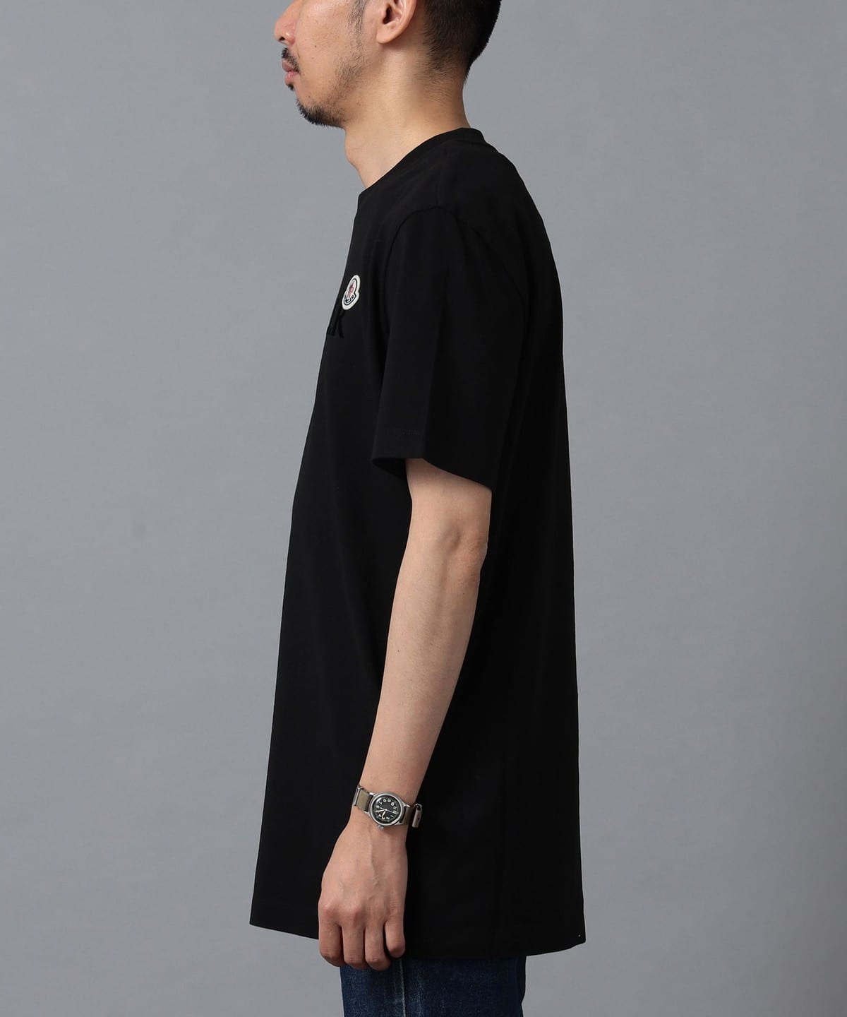 BEAMS F (BEAMS F) MONCLER / Logo Crew Neck T-shirt (T-shirt