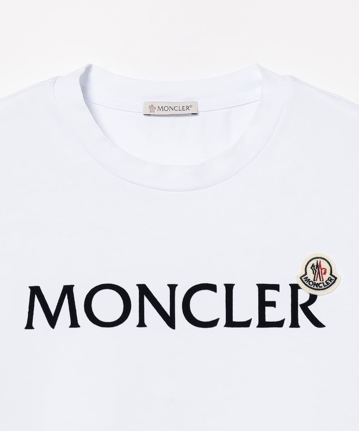 BEAMS F（ビームスF）MONCLER / ロゴ クルーネック Tシャツ（Tシャツ
