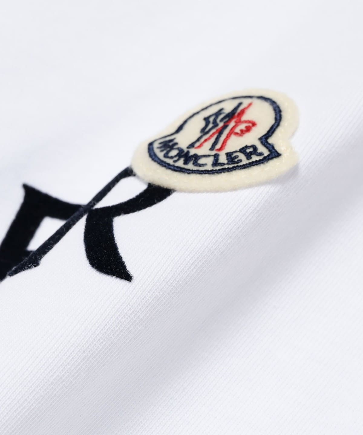 BEAMS F (BEAMS F) MONCLER / Logo Crew Neck T-shirt (T-shirt