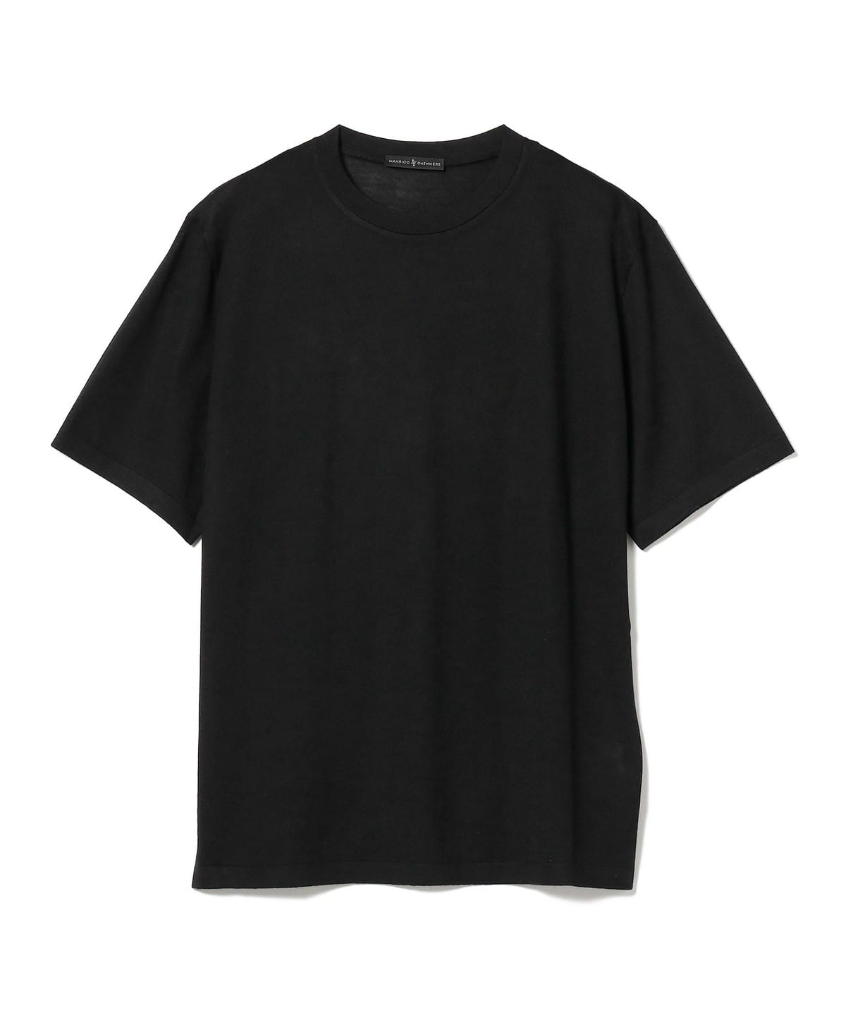 MANRICO CASHMERE / ウルトラライト ショートスリーブ クルーネックTシャツ Tシャツ・カットソー MEN BLACK S MANRICO CASHMERE / ウルトラライト ショートスリーブ クルーネックTシャツ Tシャツ・カットソー MEN BLACK S