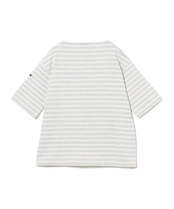 Beams スウェット ボーダー ボートネック BEAMS BOY（ビームス ボーイ）1cmボーダー ボートネック7分袖