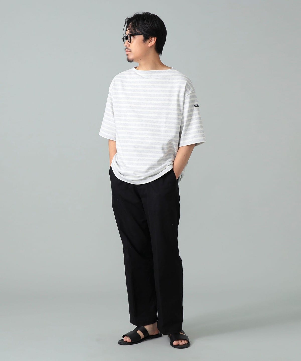 BEAMS F（ビームスF）SAINT JAMES / ルーズフィット ボーダー ボート