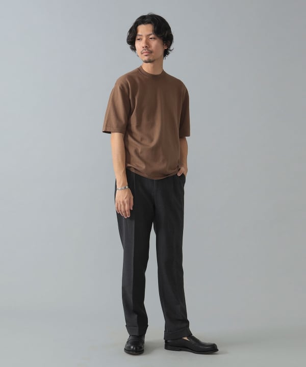 BEAMS F イタリア製 コットンニット ネイビー サイズ50 メンズ BEAMS F イタリア製 コットンニット ネイビー サイズ50 メンズ