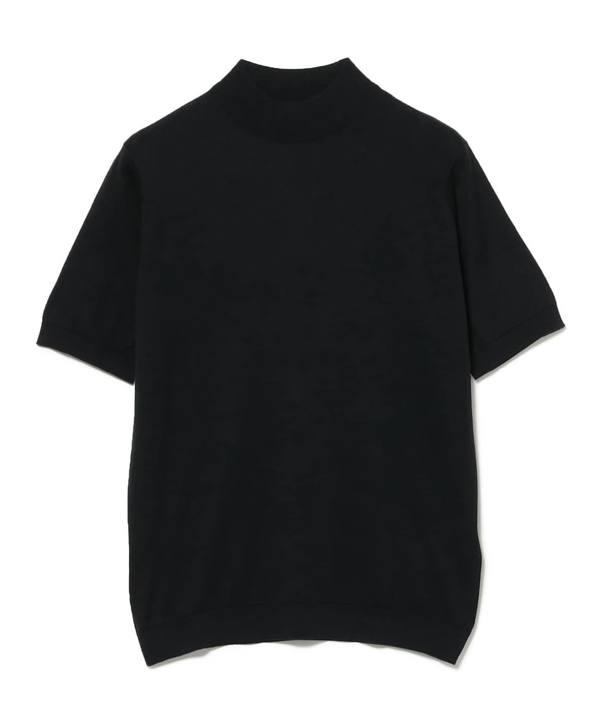 JOHN SMEDLEY ジョン スメドレー / ARBER コットン モックネックニット Tシャツ・カットソー MEN BLACK L JOHN SMEDLEY ジョン スメドレー / ARBER コットン モックネックニット Tシャツ・カットソー MEN BLACK L