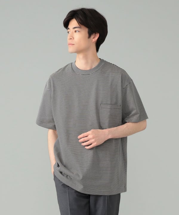 BEAMS F (BEAMS F)*A VONTADE / Mini Border Pocket T-shirt (T