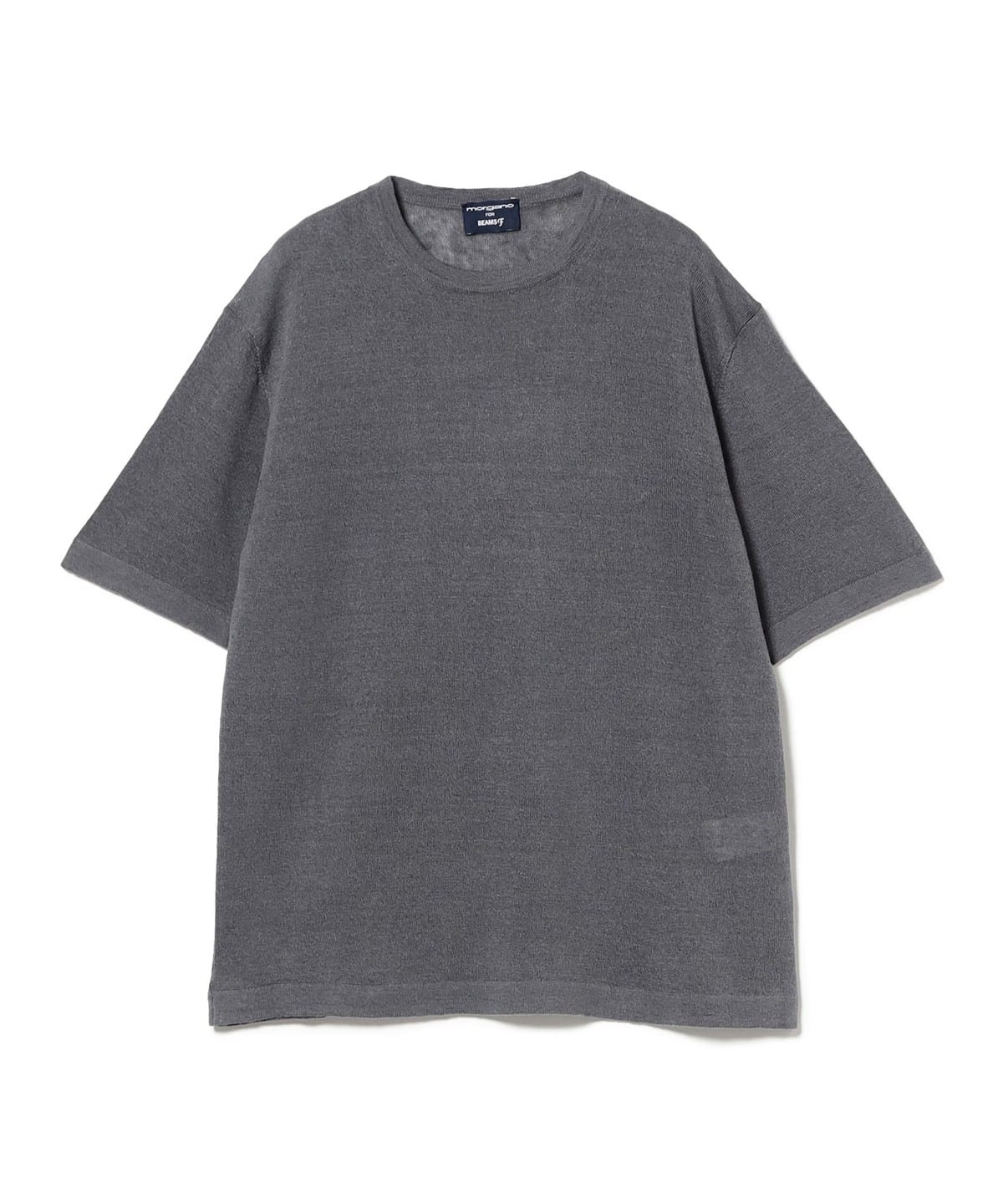 春早割 BEAMS F（ビームスF）【別注】MORGANO / リネンコットン クルー トップス