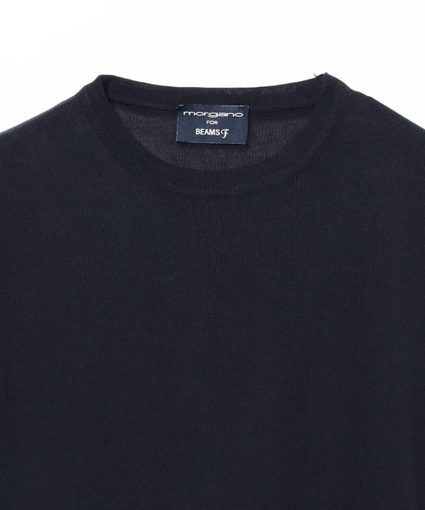 BEAMS F（ビームスF）【別注】MORGANO / コットン クルーネック