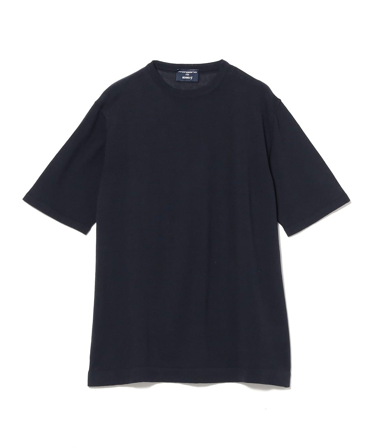 【別注】MORGANO モルガーノ / コットン クルーネック ニットTシャツ Tシャツ・カットソー MEN NAVY/56 48 【別注】MORGANO モルガーノ / コットン クルーネック ニットTシャツ Tシャツ・カットソー MEN NAVY/56 48