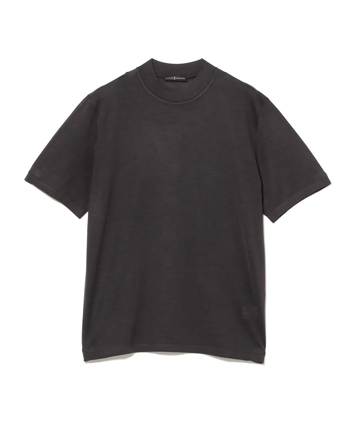 MANRICO CASHMERE / ウルトラライト ショートスリーブ モックネック Tシャツ Tシャツ・カットソー MEN LEAD GREY M MANRICO CASHMERE / ウルトラライト ショートスリーブ モックネック Tシャツ Tシャツ・カットソー MEN LEAD GREY M