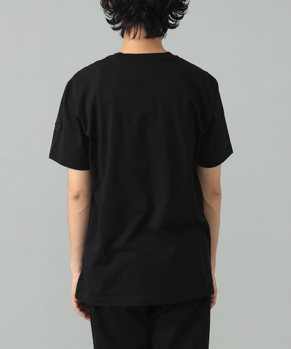 BEAMS F MONCLER / Logo crew neck T-shirt (T-shirt/cut and