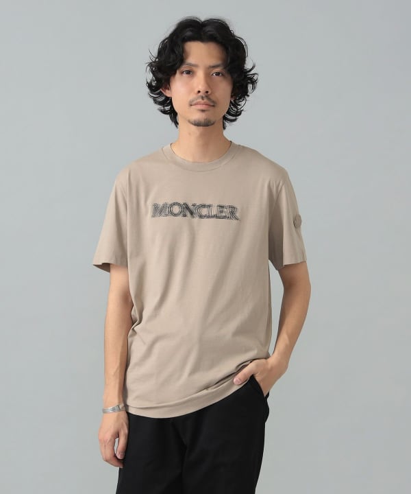 BEAMS F（ビームスF）MONCLER / ロゴ クルーネック Tシャツ（Tシャツ  