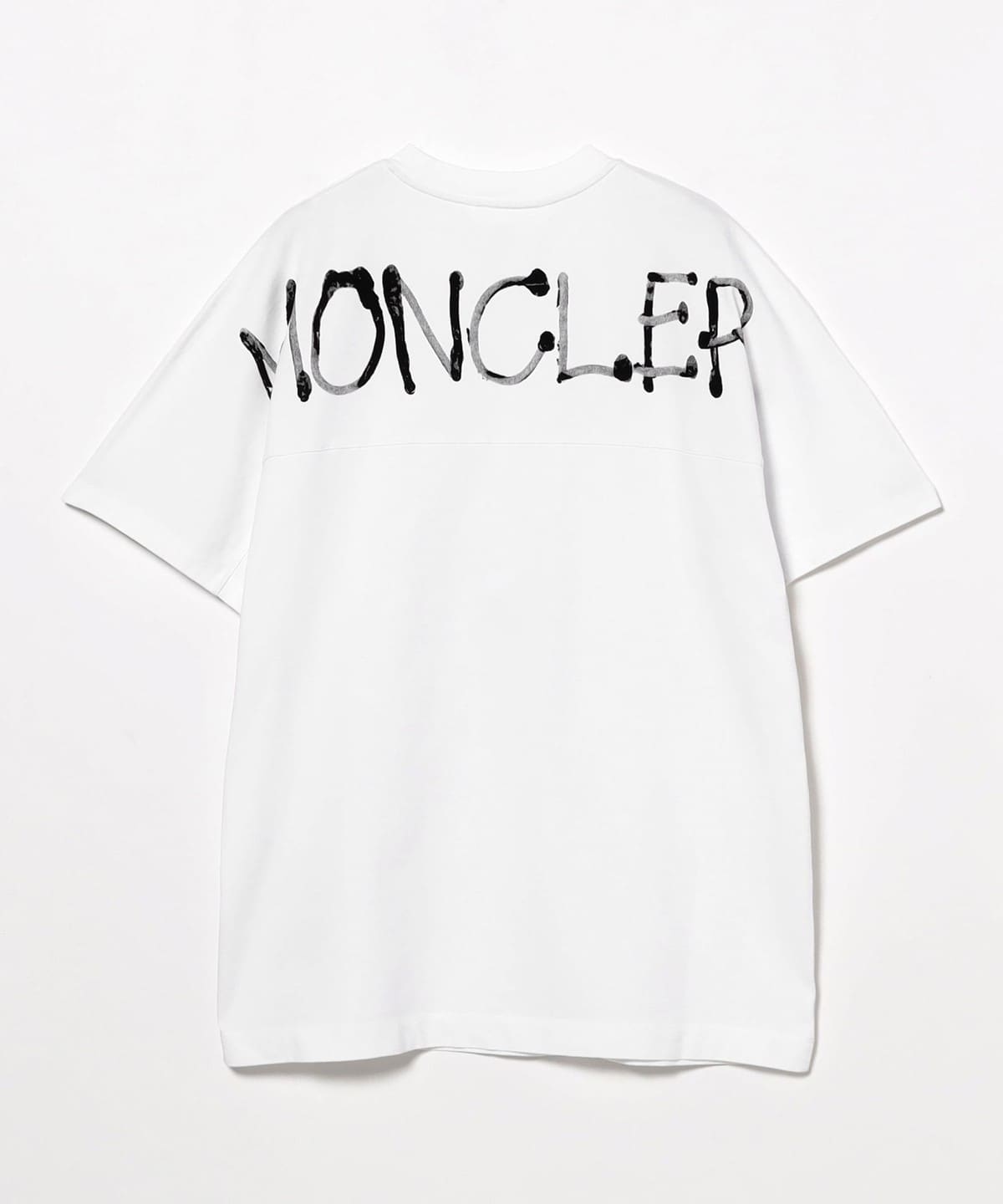 BEAMS F（ビームスF）MONCLER / バックプリント クルーネック Tシャツ