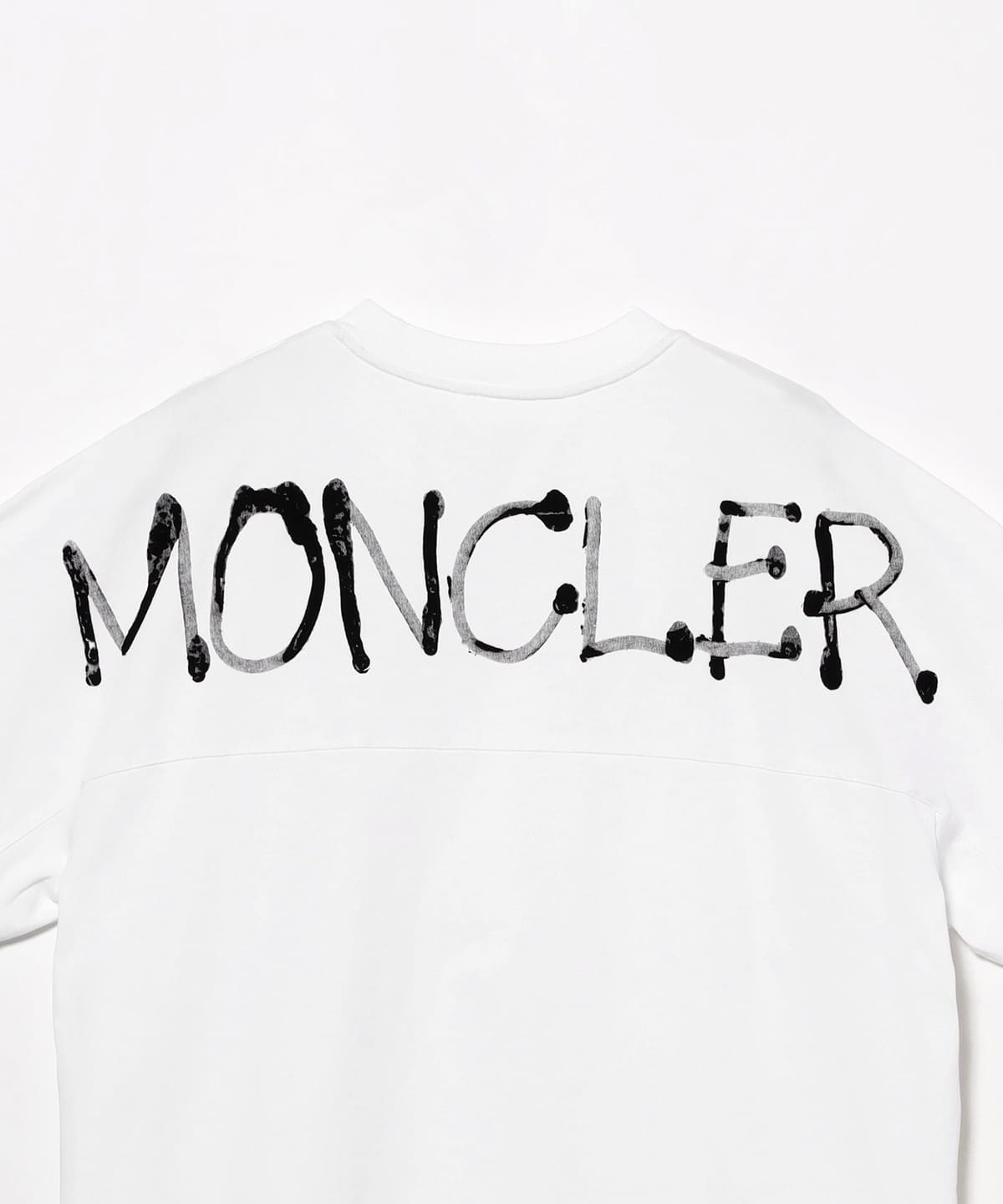 BEAMS F（ビームスF）MONCLER / バックプリント クルーネック Tシャツ
