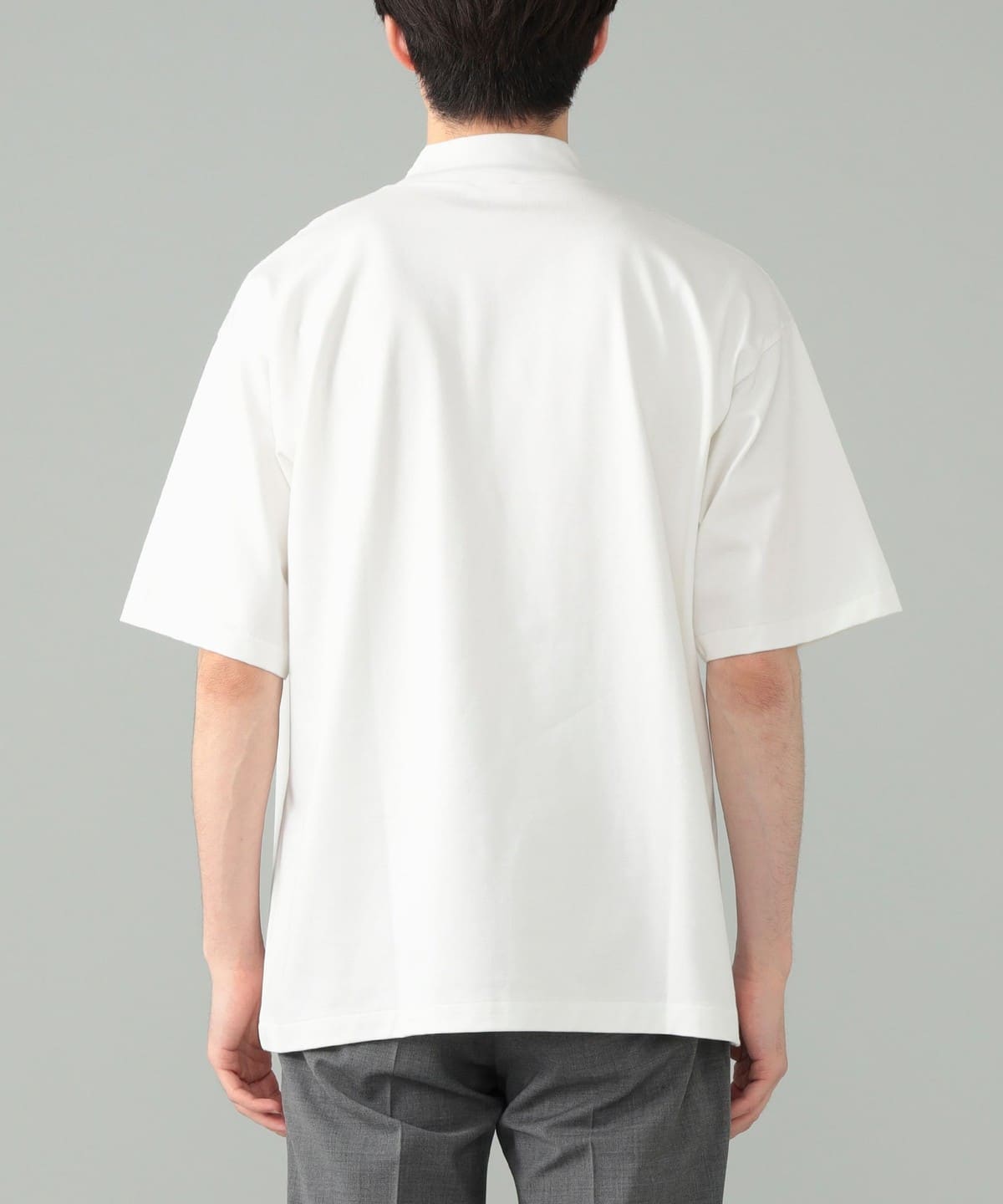 BEAMS F（ビームスF）コーコランコットン ショートスリーブ モック
