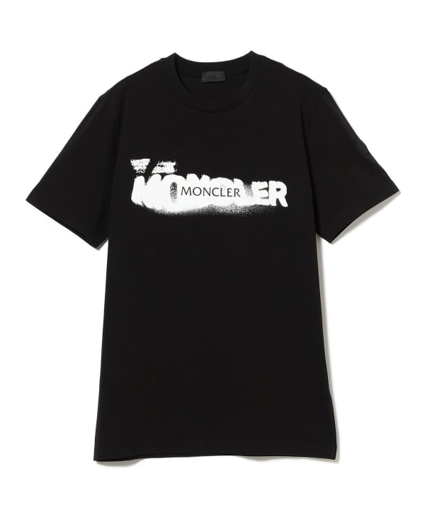 BEAMS F（ビームスF）MONCLER / スプレーロゴ クルーネック T