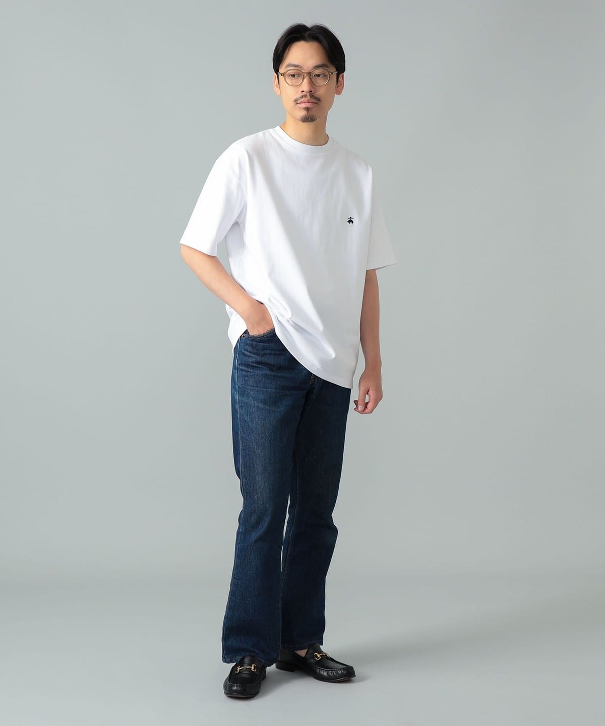 BEAMS F（ビームスF）Brooks Brothers / ヘビーウェイト Tシャツ（T