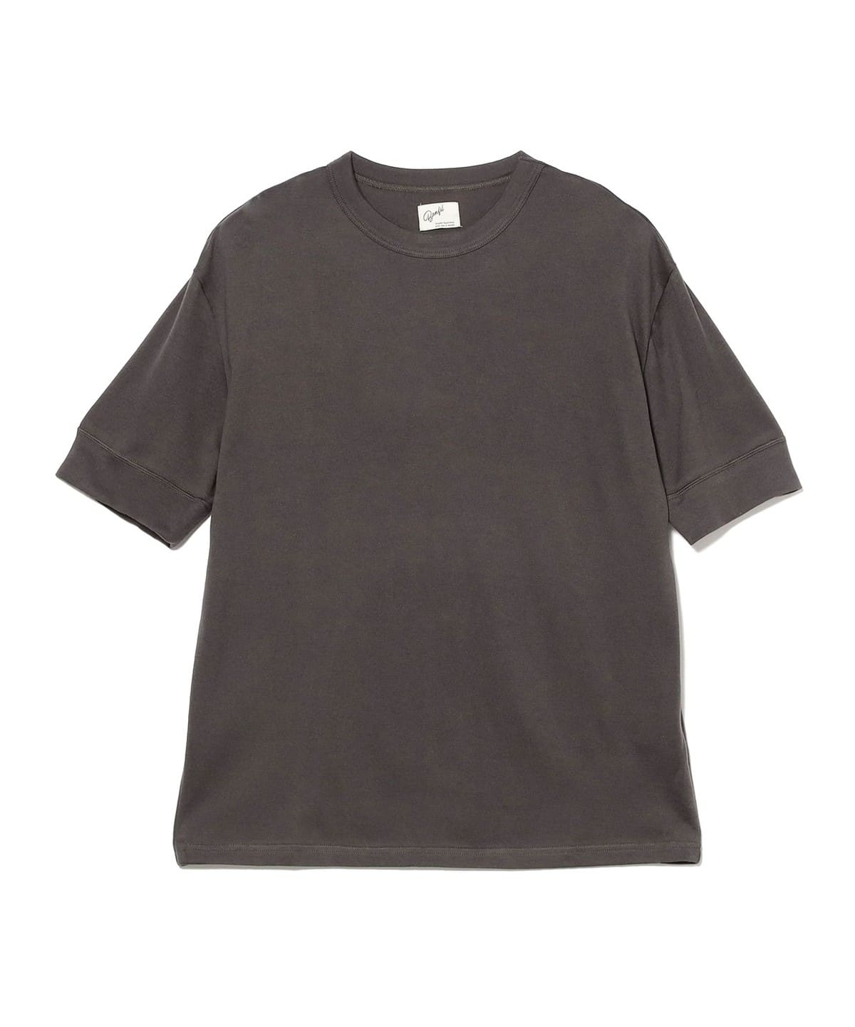 BEAMS F（ビームスF）Bonfil / コットンカシミヤ クルーネック リブ T 