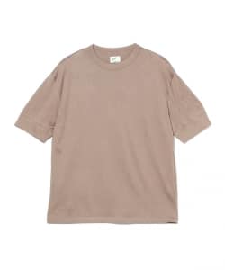 Bonfil / コットンカシミヤ クルーネック リブ Tシャツ