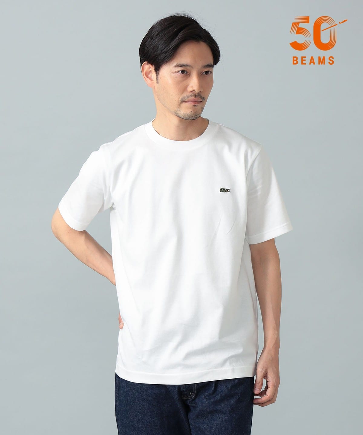 BEAMS F（ビームスF）【別注】LACOSTE / ロゴ Tシャツ（Tシャツ