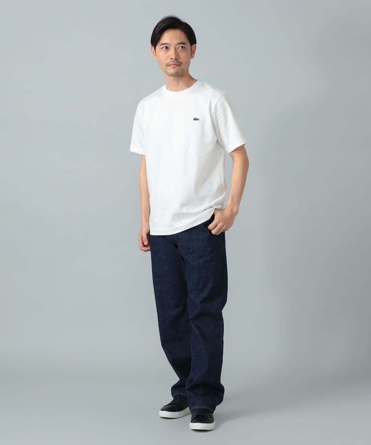 BEAMS F（ビームスF）【別注】LACOSTE / ロゴ Tシャツ（Tシャツ