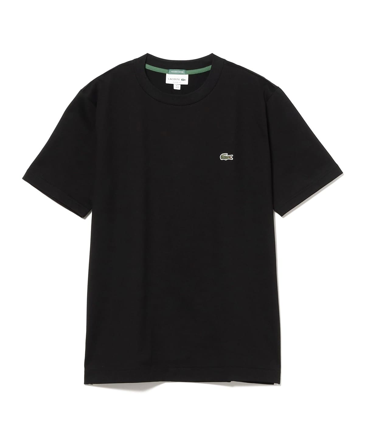 【新品タグ付】LACOSTE × BEAMS 別注 ロゴ Tシャツ ブラック 4 BEAMS F（ビームスF）【別注】LACOSTE / ロゴ Tシャツ（Tシャツ