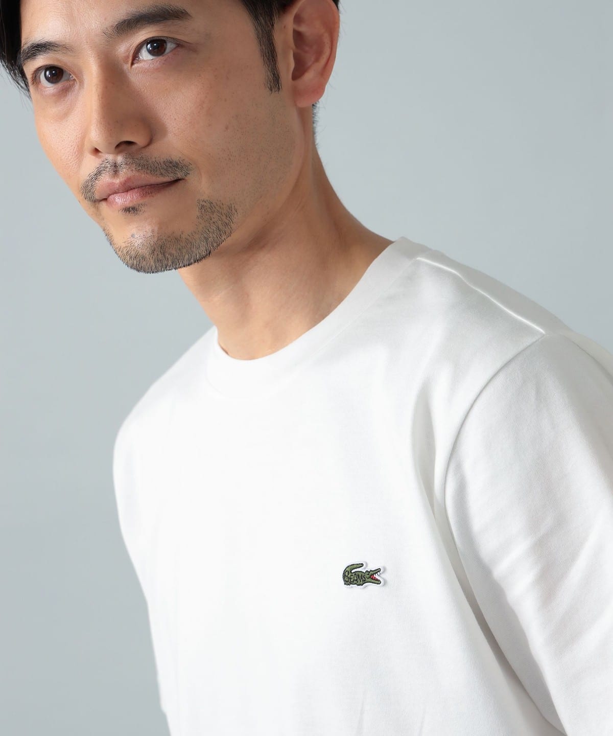 BEAMS F（ビームスF）【別注】LACOSTE / ロゴ Tシャツ（Tシャツ