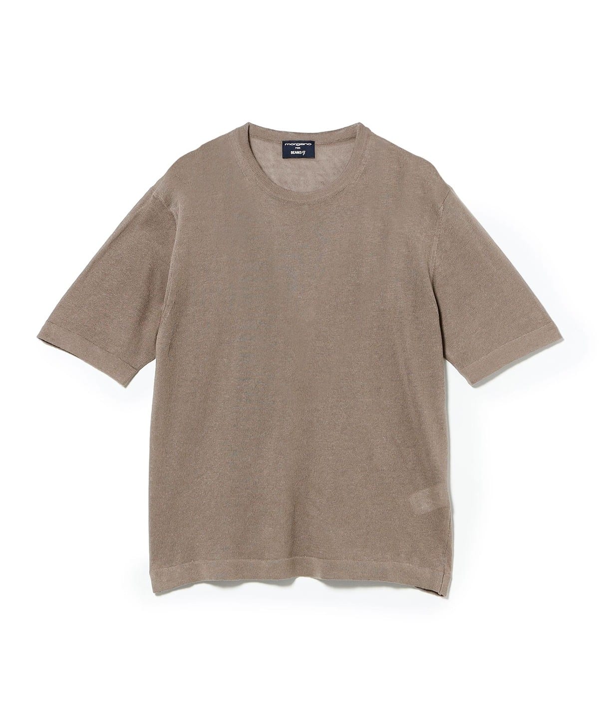 BEAMS F（ビームスF）【別注】MORGANO / コットンリネン クルーネック