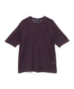 【別注】MORGANO / コットンリネン クルーネック ショートスリーブ ニット