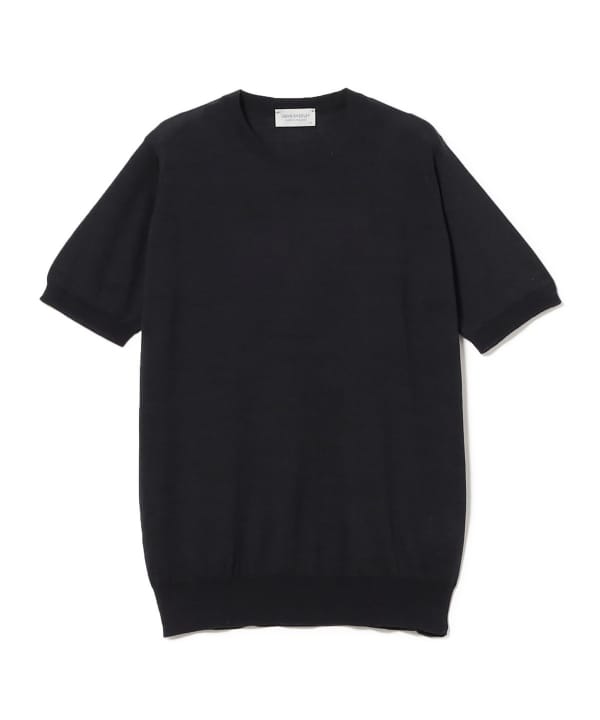 BEAMS F（ビームスF）JOHN SMEDLEY / HILCOTE ウールコットン クルー