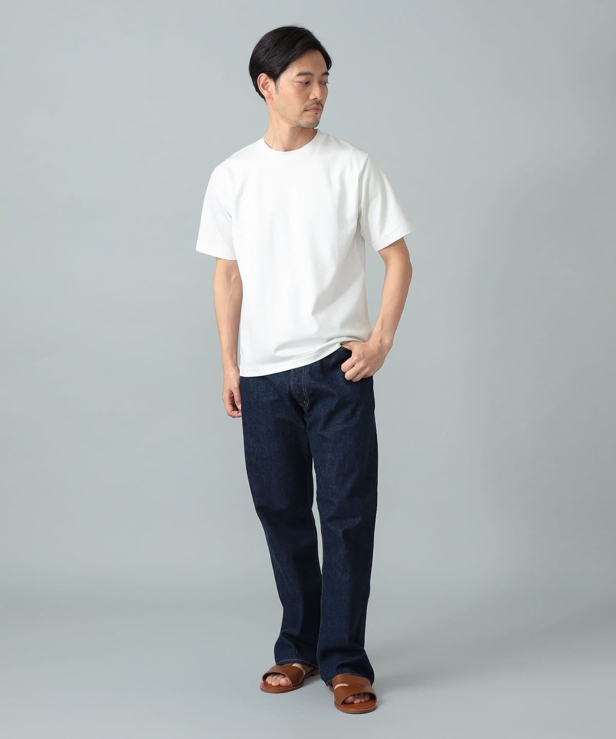 BEAMS F（ビームスF）ファーストグレードスーピマコットン ショート