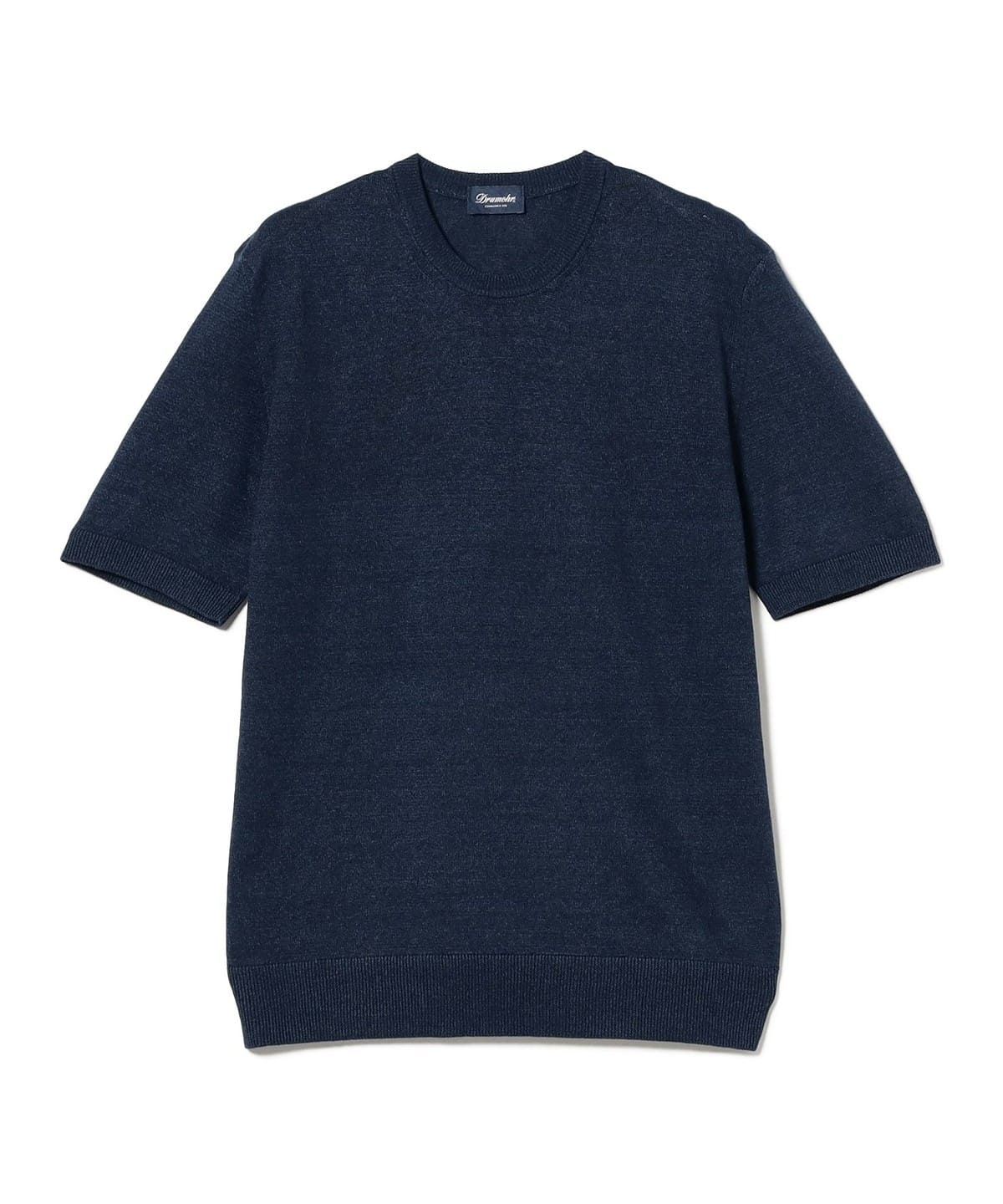DRUMOHR ドルモア / リネンコットン クルーネック ショートスリーブ ニット Tシャツ・カットソー MEN NAVY/790 50 DRUMOHR ドルモア / リネンコットン クルーネック ショートスリーブ ニット Tシャツ・カットソー MEN NAVY/790 50