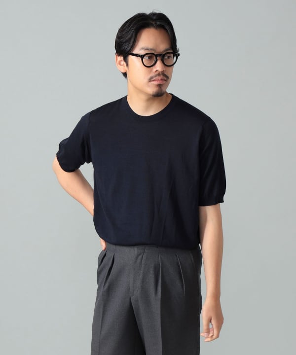 BEAMS F（ビームスF）JOHN SMEDLEY / HILCOTE ウールコットン