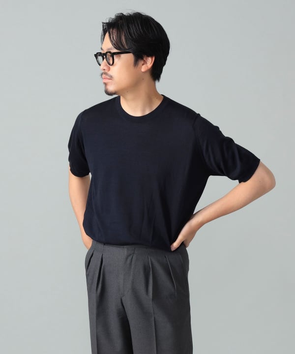 BEAMS F（ビームスF）JOHN SMEDLEY / HILCOTE ウールコットン